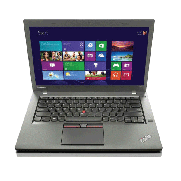 Lenovo ThinkPad T450 Laptop i5-5300U @2.3 8GB RAM 128GB SSD Win 10 Touch Grade C