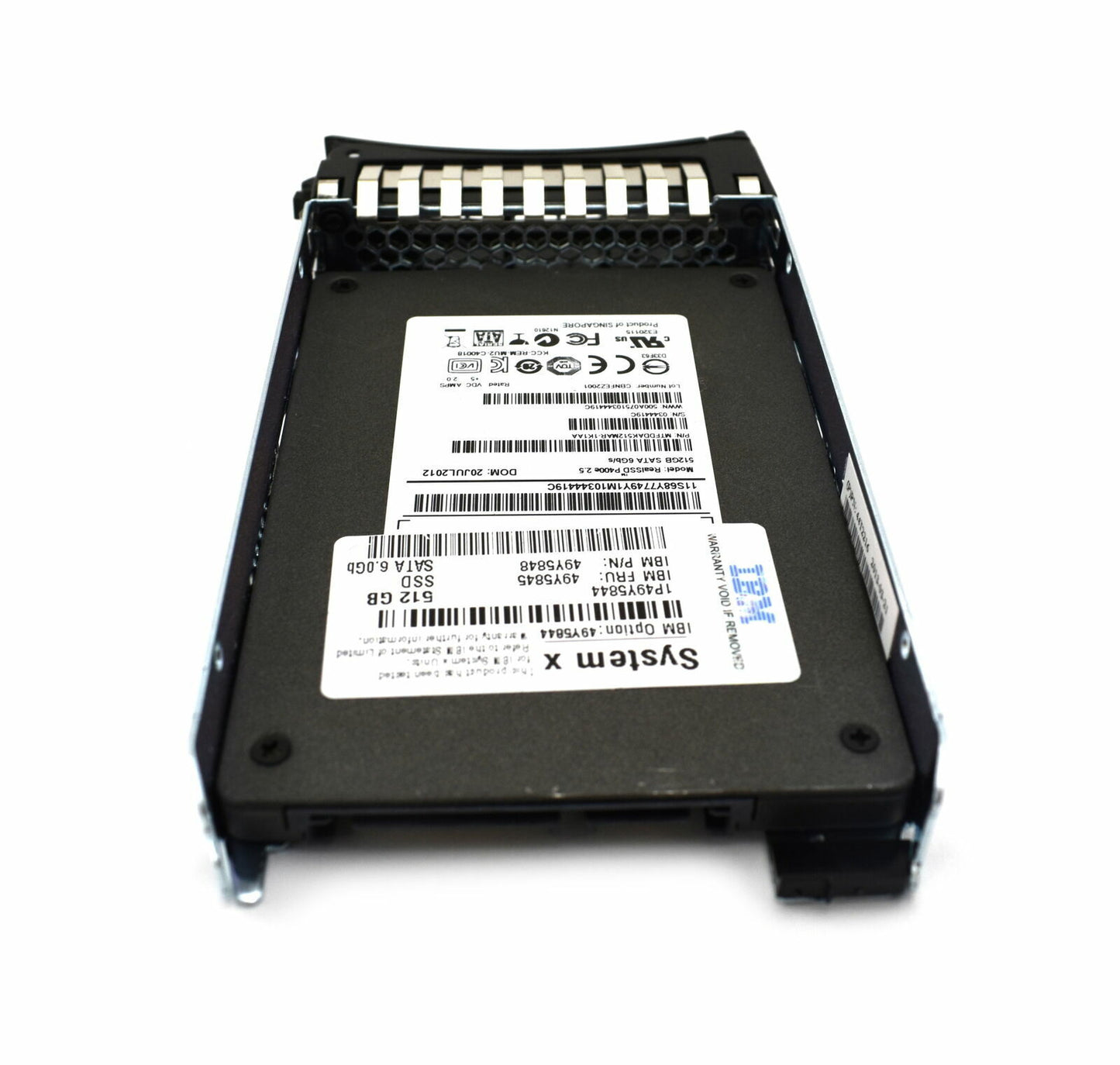 IBM 512GB 2.5" 6Gps MLC SATA HS Enterprise Value SSD for System X 49Y5845 49Y584