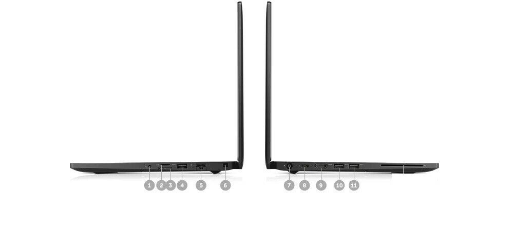 Dell Latitude 7480 14" Touch i5-6300U @2.4 8GB RAM 256GB SSD Win 11 Pro 4G LTE