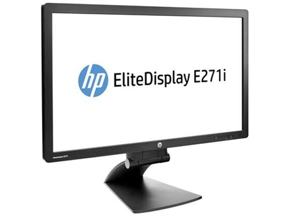 HP EliteDisplay E271i 27" LED Backlit Monitor Full HD VGI DVI DP Mini DP