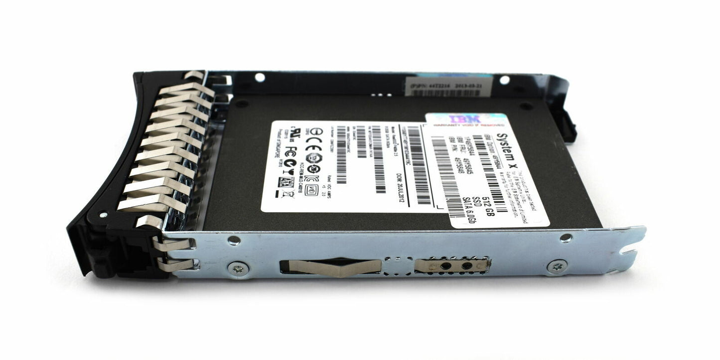 IBM 512GB 2.5" 6Gps MLC SATA HS Enterprise Value SSD for System X 49Y5845 49Y584