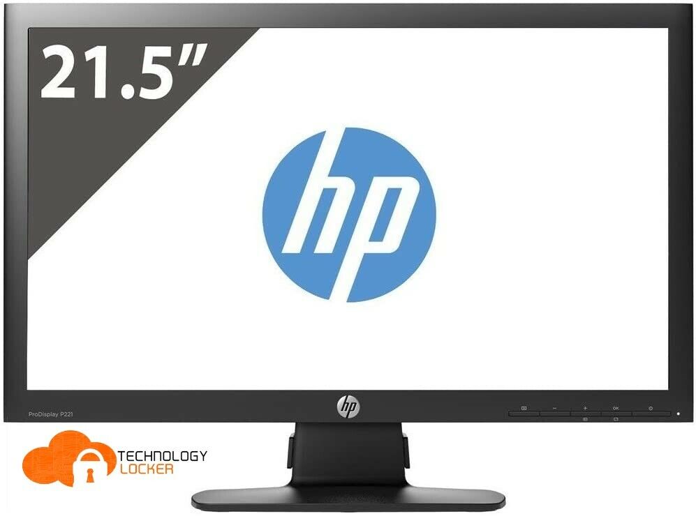 HP ProDisplay P221 21.5" LED Backlit FHD LCD Monitor 1920 x 1080 VGA DVI