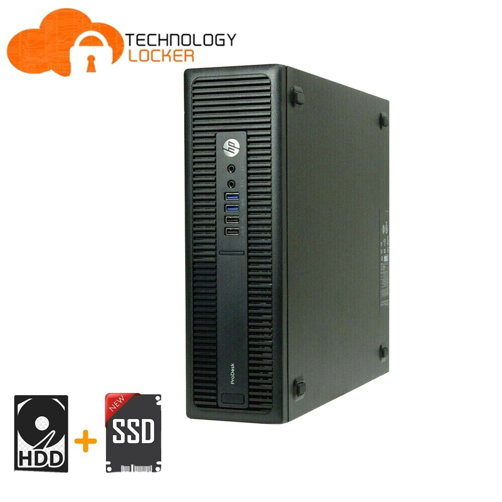 HP ProDesk 600 G2 Desktop SFF PC i3-6100 @3.2 8GB RAM New 128GB SSD Win 11 Pro
