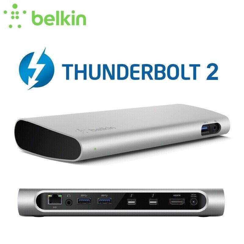 Belkin Thunderbolt 2 Express Dock HD F4U085 - Dock & Power Adapter Only