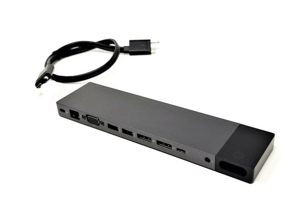 HP Elite ZBook Thunderbolt Dock 3 UHD 4K USB-C HSTNN-CX01 Cable AC Adapter