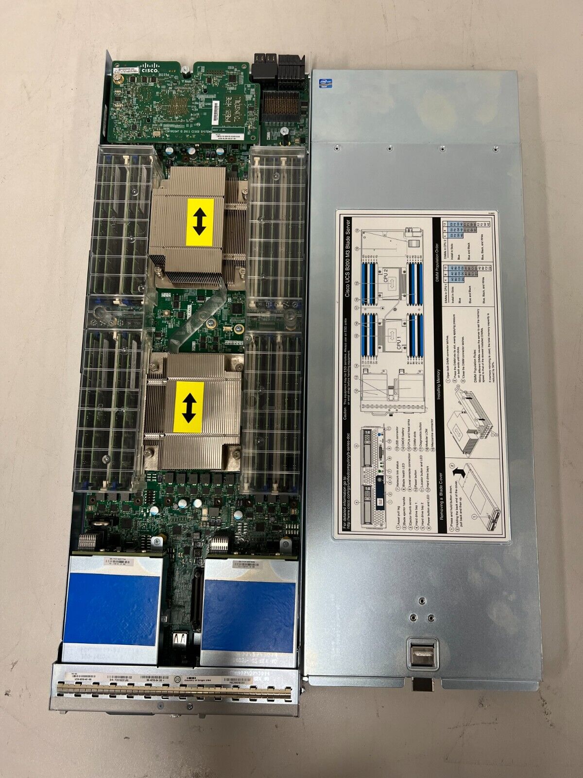 Cisco UCS B299 M3 Blade Server 2x E5-2667 v2 CPU 128GB RAM UCSB-MLOM-40G