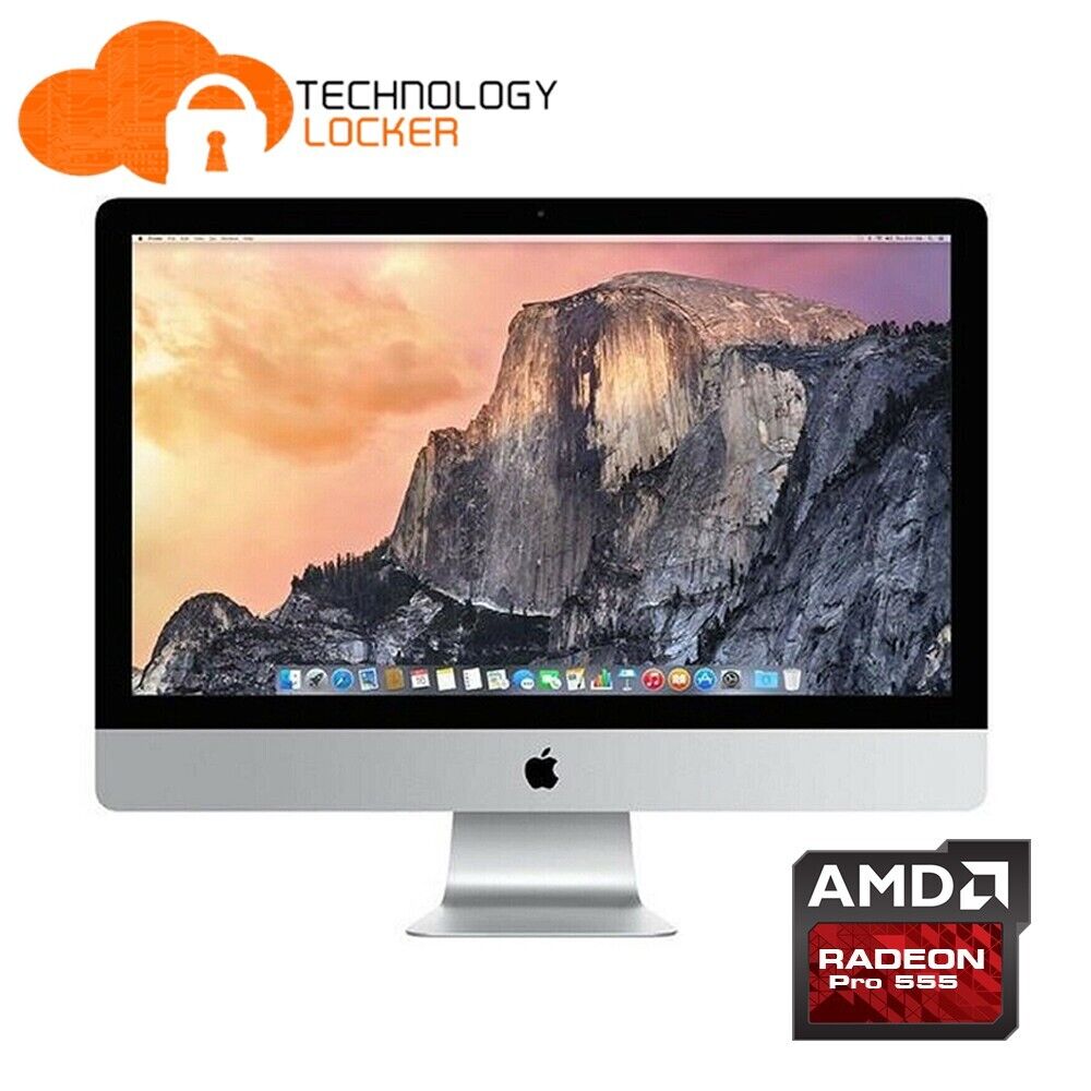 Apple iMac A1418 21.5" Mid 2017 4K i5-7400 16GB RAM 32GB SSD 1TB Fusion Radeon