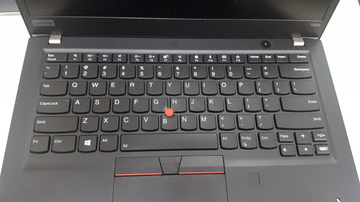 Lenovo ThinkPad T490s Laptop i5-8365U @1.60GHz 16GB RAM 256GB SSD Win 11 Pro FHD