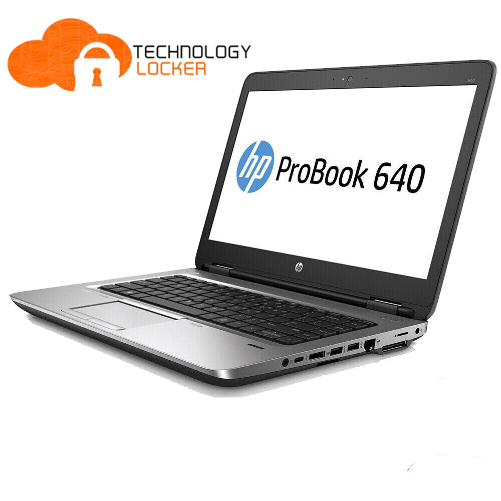 HP ProBook 640 G2 14" Laptop Intel i5-6300U @2.4GHz 8GB RAM 128GB SSD Win 11 Pro