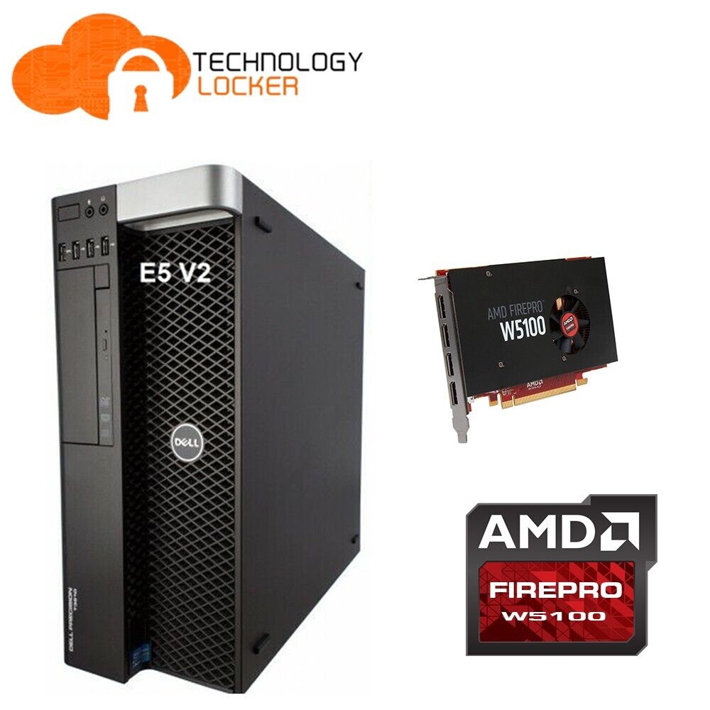 Dell Precision T3610 Tower Workstation E5-1650 v2 32GB RAM 256GB 1TB Win W5100