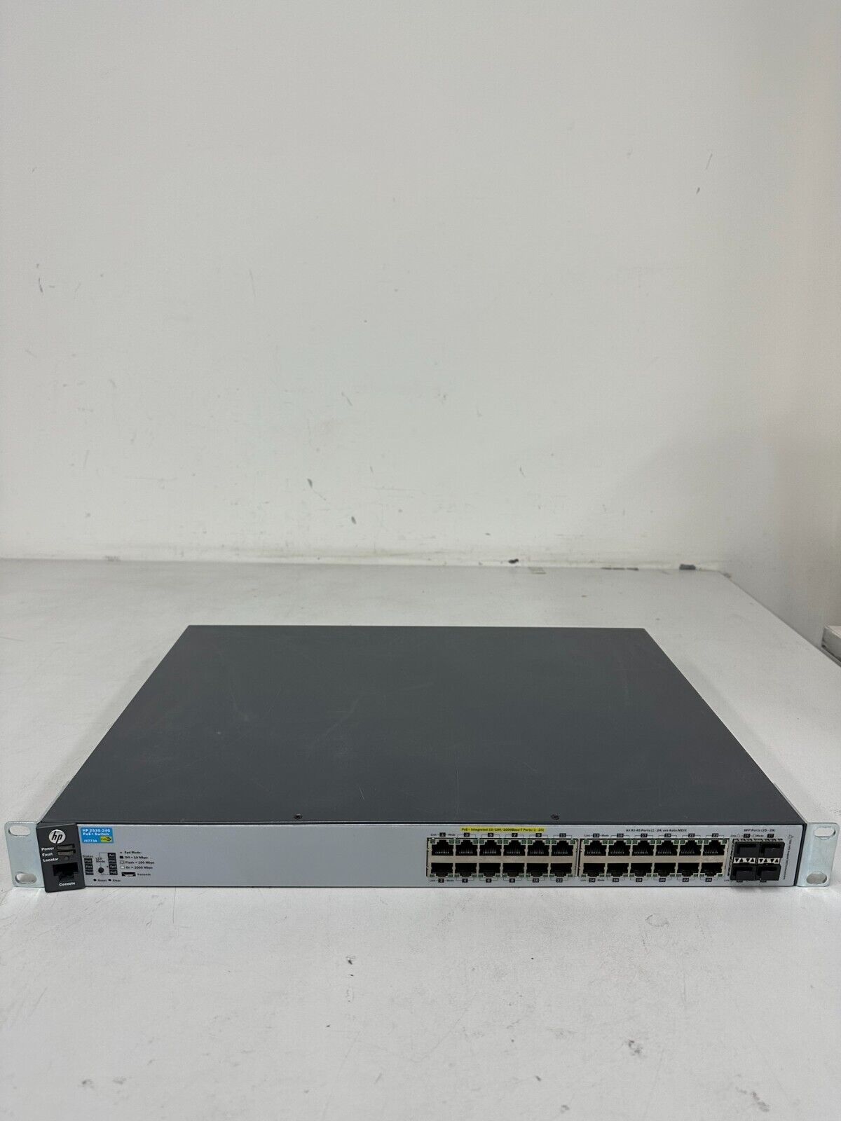 HP 2530-24G POE+ Switch J9773A 24 Port Gigabit POE+ Ports 4 SFP Ports
