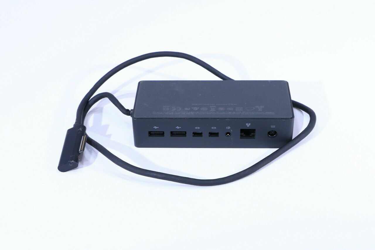 Microsoft 1661 Surface Dock For Pro 3 4 5 6 7 8 Book Go Laptop 1 2 3 4 + Adapter