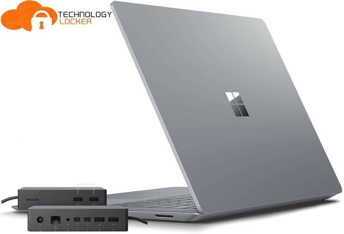 Microsoft Surface Laptop Gen 1 i5-7300U 8GB RAM 128GB SSD Win 11 Touch Dock 1661