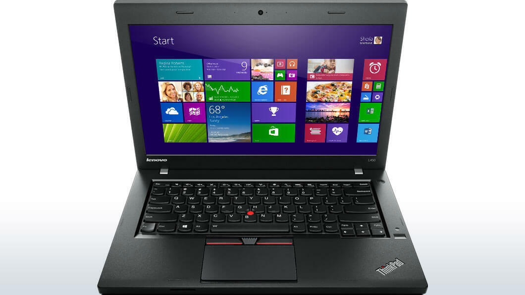 Lenovo Thinkpad L450 14" Laptop Intel i5-5300U 8GB RAM 128GB SSD Win 10 Pro