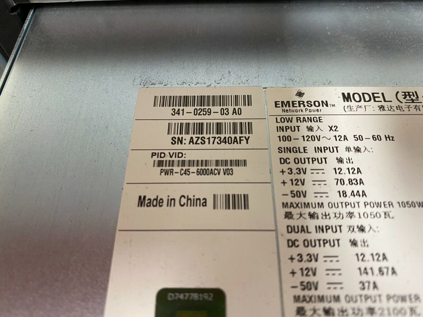 Cisco WS-C4507R+E Chassis 2x WS-X45-Sup6-E 4x WS-X4648-RJ45V+E 4x X2-10GB-SR