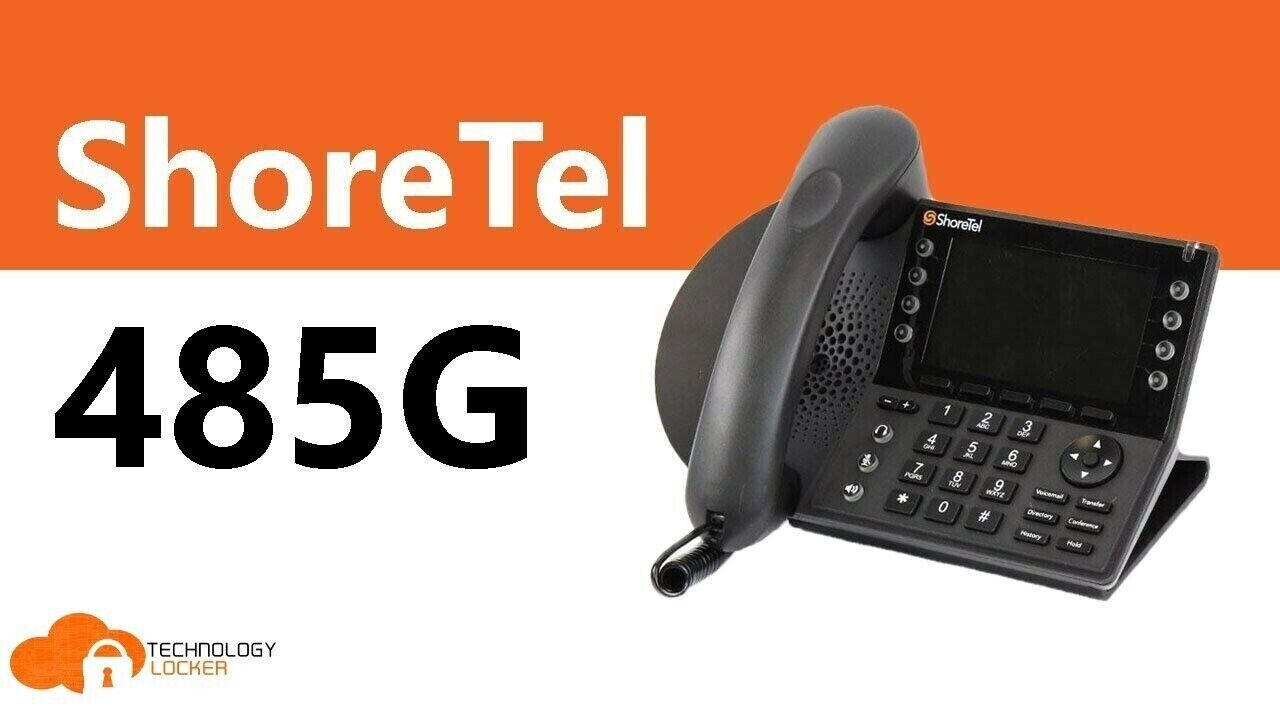ShoreTel IP485G IP VoIP Gigabit Color Display Black PoE Business Office Phone