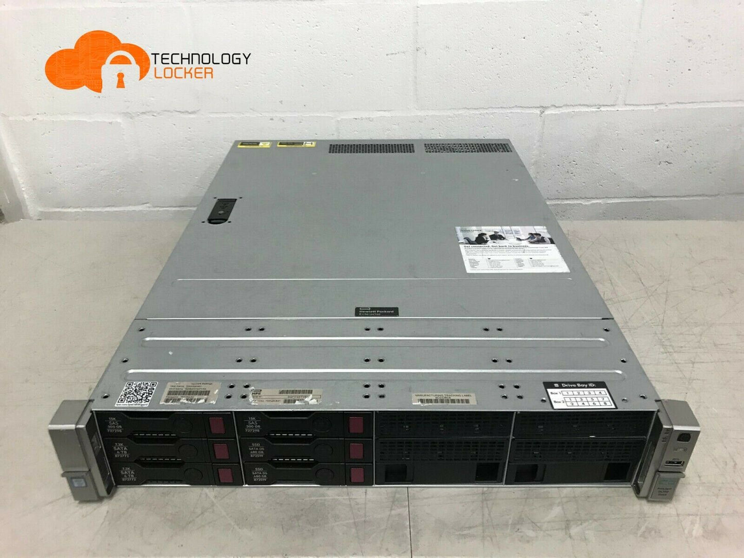HP DL180 G9 Server 2x CPU E5-2620 V4 @2.10Ghz 32GB RAM 2x 480GB SSD 2x 4TB B140i