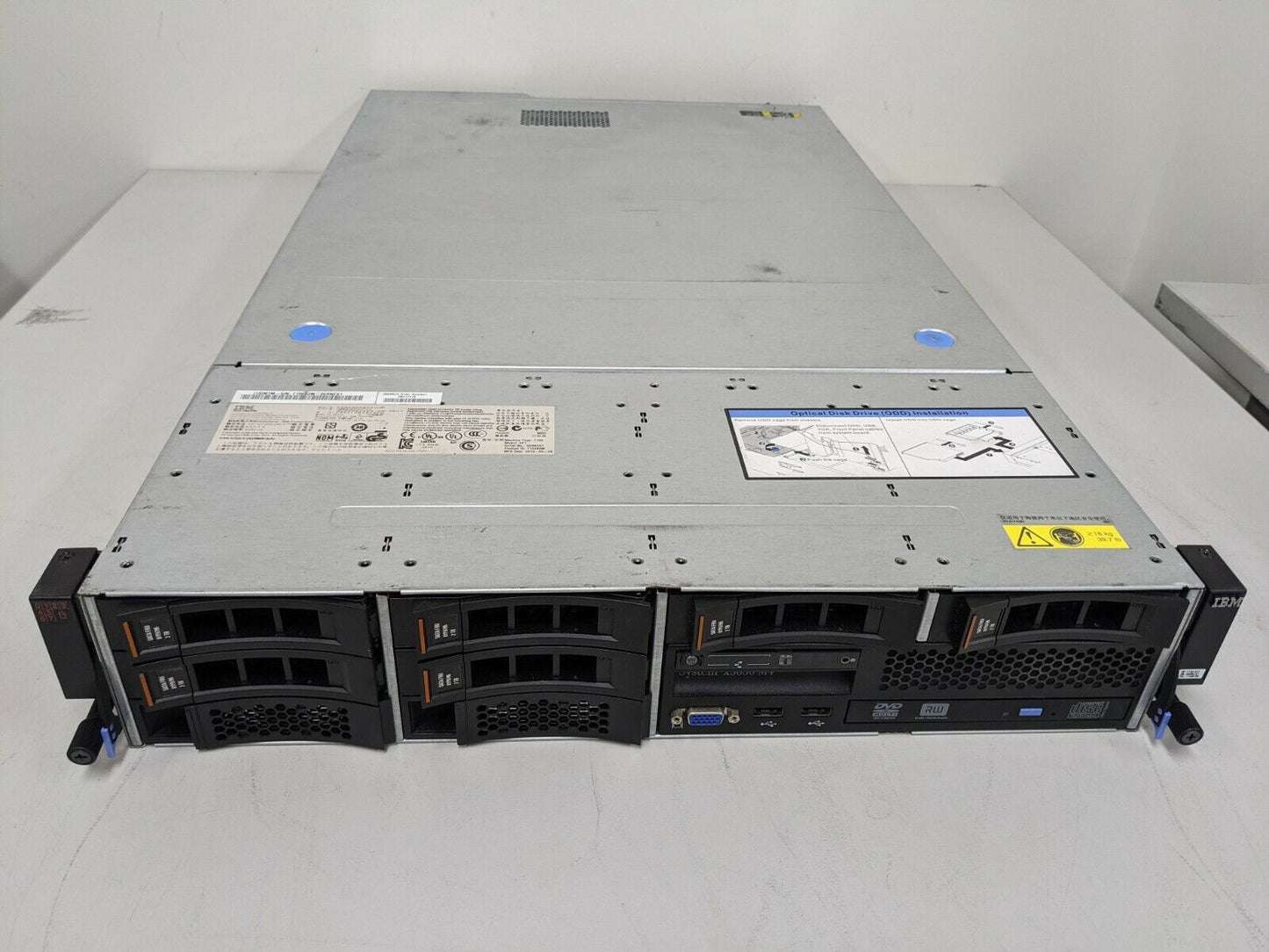 IBM X3630 M4 Server 2x E5-2607 2.20GHz 64GB RAM 6x 2TB SATA HDD M5110e Raid