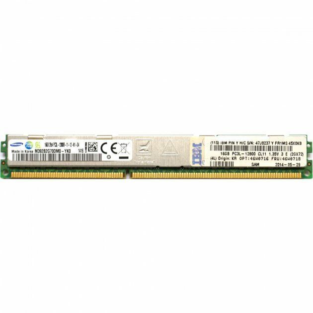 IBM 256GB (16 x 16GB) 2RX4 Server RAM Memory PC3L-12800R DDR3 46W0718 47J0237