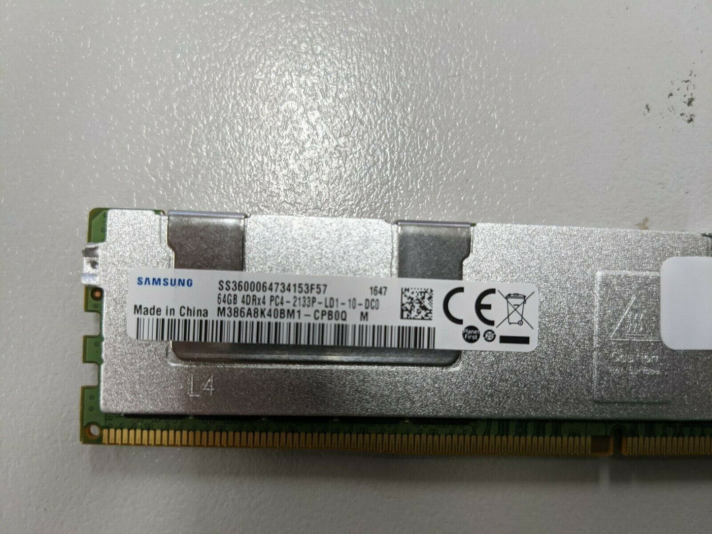 Samsung M386A8K40BM1-CPB0Q 64GB 4DRX4 PC4-2133P-LD1-11-DC0 DDR4 Server RAM Mem