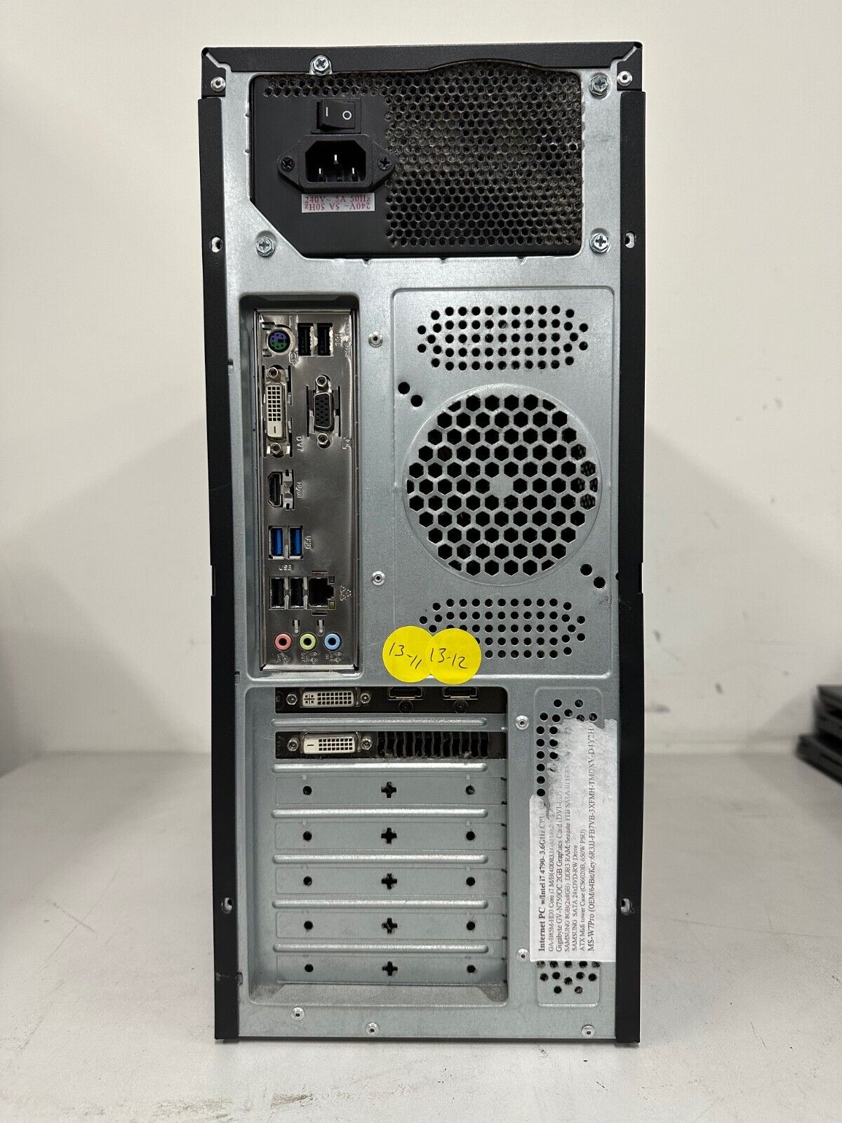 Gigabyte GA-B85M-HD3 Desktop PC i7-4790 @3.60 8GB RAM 256GB SSD MX940 W11 Pro