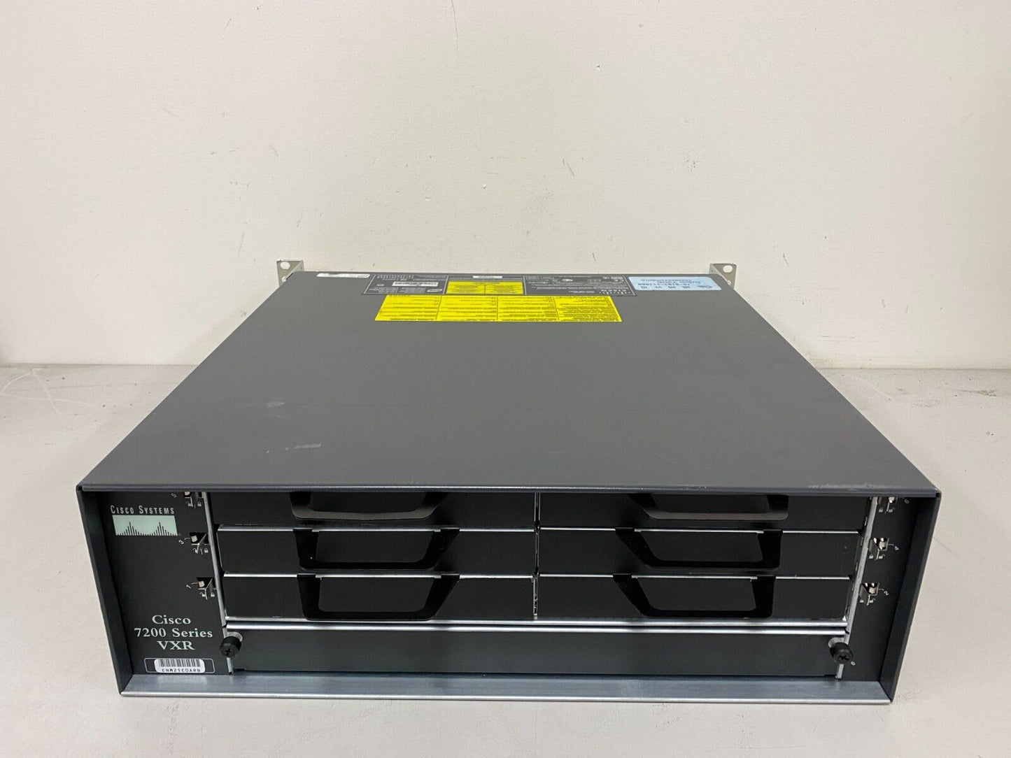 CISCO 7206VXR Router with NPE-G2 Dual Power Supply Rack Mount Brackets