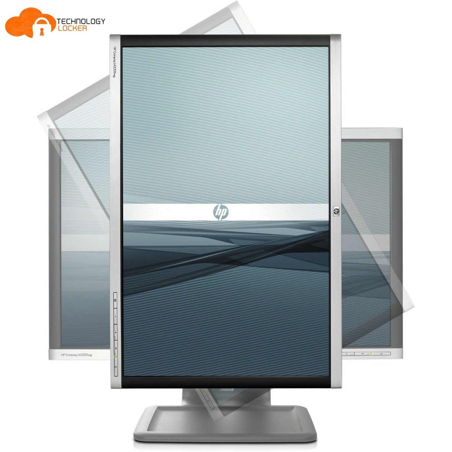 HP Compaq LA2205wg 22" Flat Panel widescreen LCD Monitor VGA DVI DP No Stand