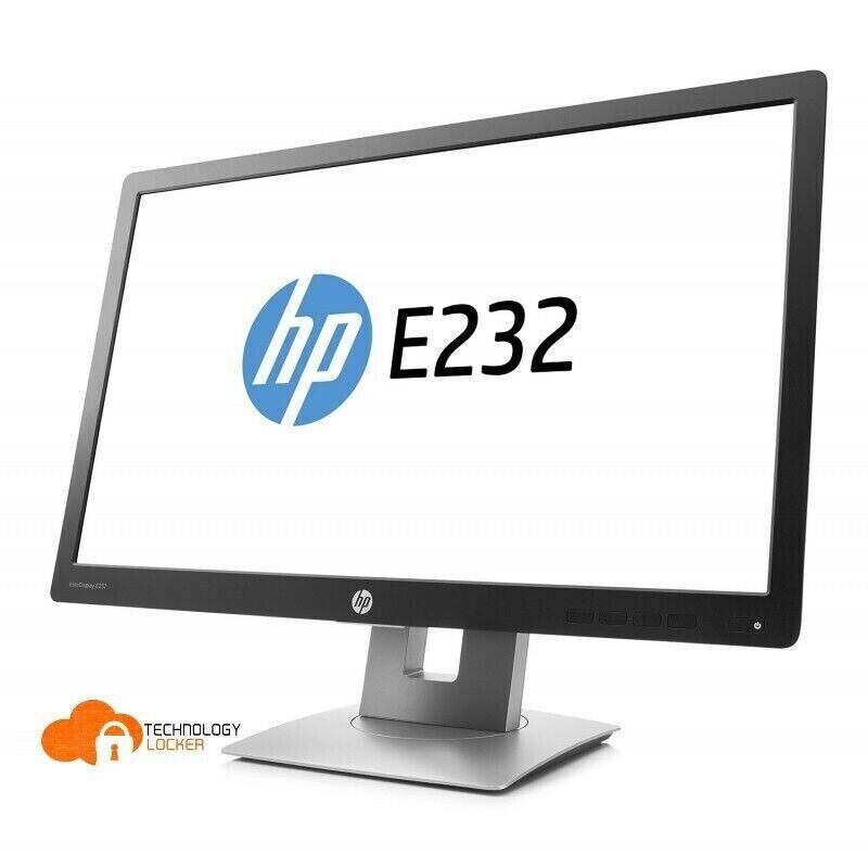 HP EliteDisplay E232 23" LED Backlight Ful HD IPS Monitor VGA HDMI DP