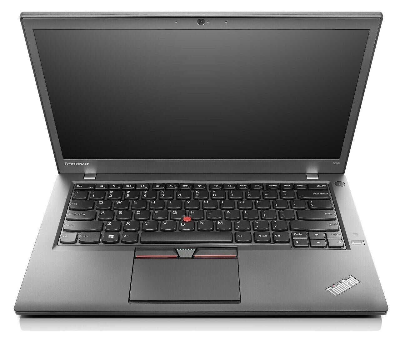 Lenovo ThinkPad T450 Laptop Intel i5-5300U @2.3GHz 8GB RAM 180GB SSD Wins 11 Pro