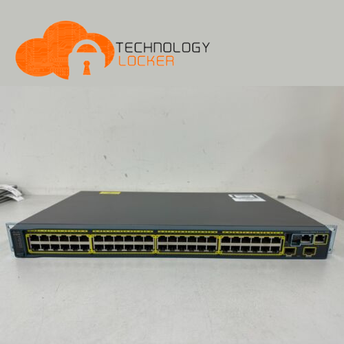 Cisco WS-C2960S-48TD-L Catalyst 48 Gigabit PoE Switch with SFP-10G-SR & Racks