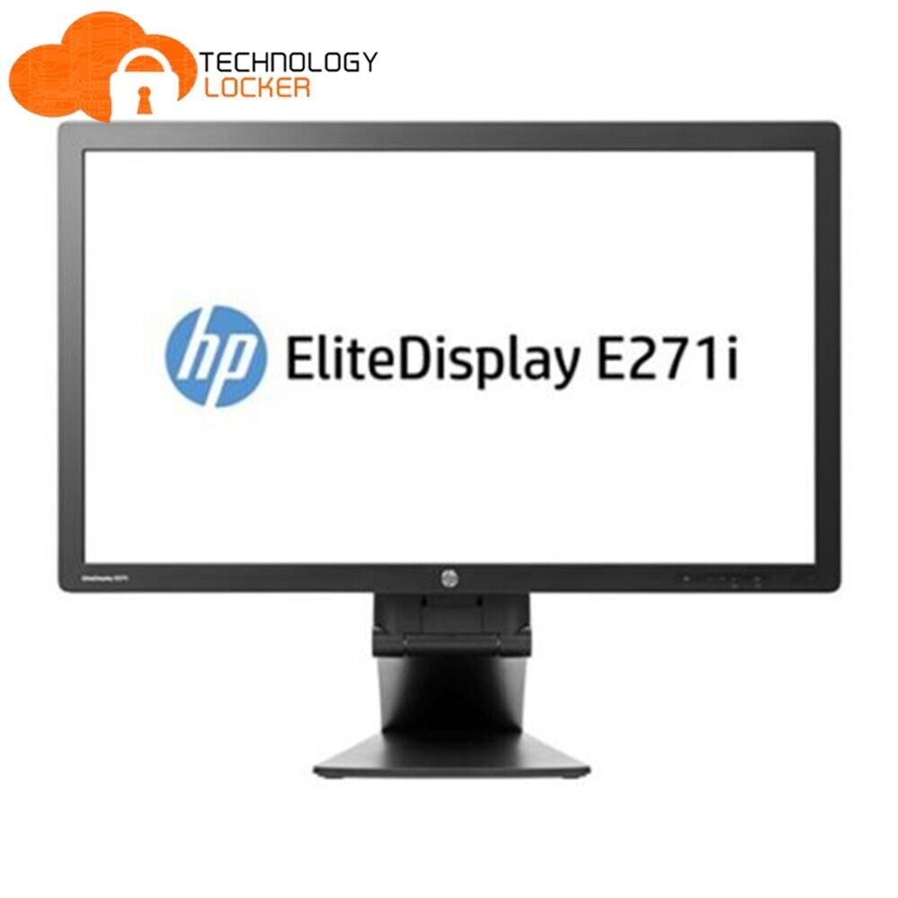 HP EliteDisplay E271i 27" LED Backlit Monitor Full HD VGI DVI DP Mini DP
