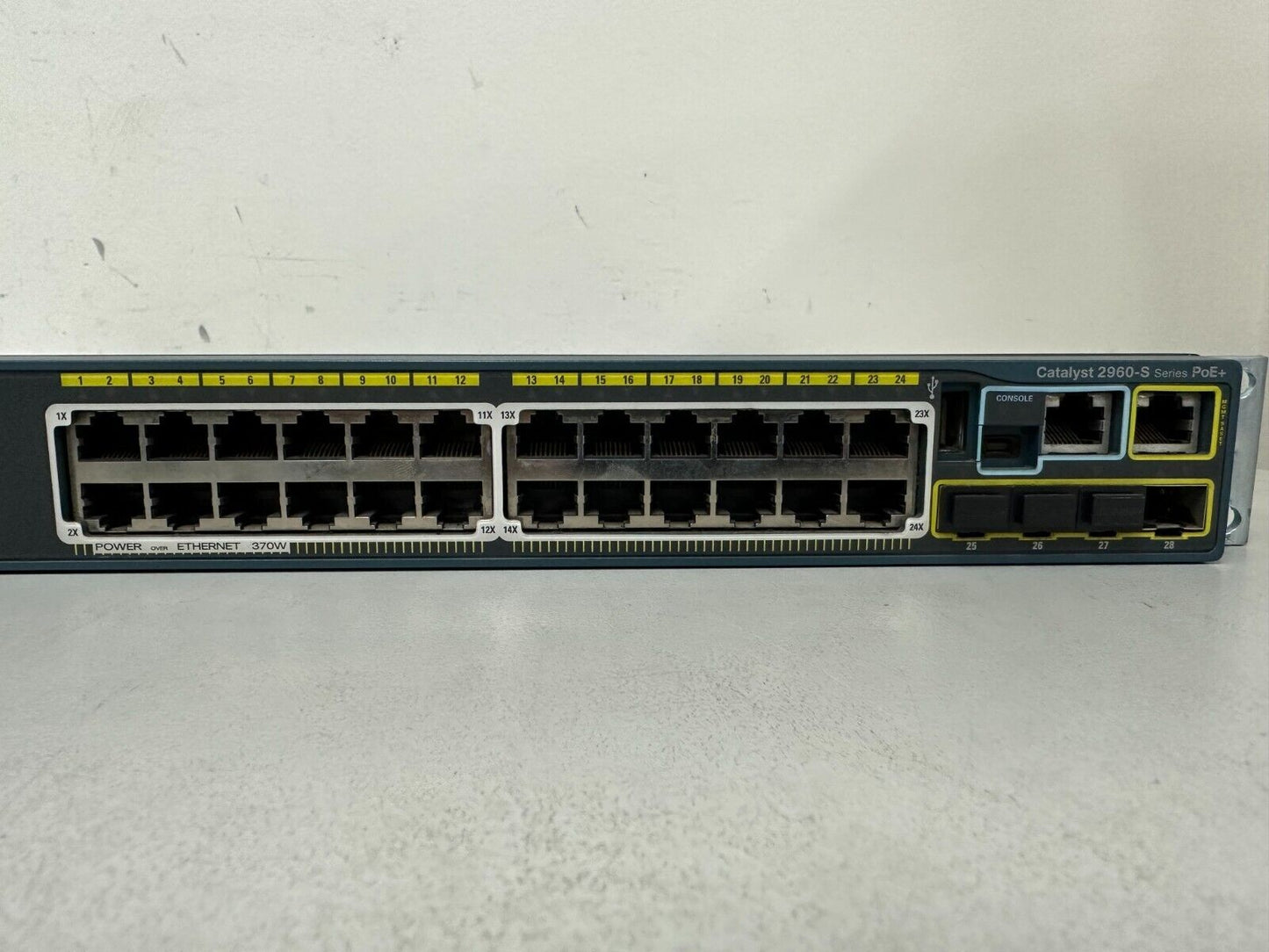 Cisco WS-C2960S-24PS-L Catalyst 24 Gigabit PoE Switch with Rack Mount Brackets