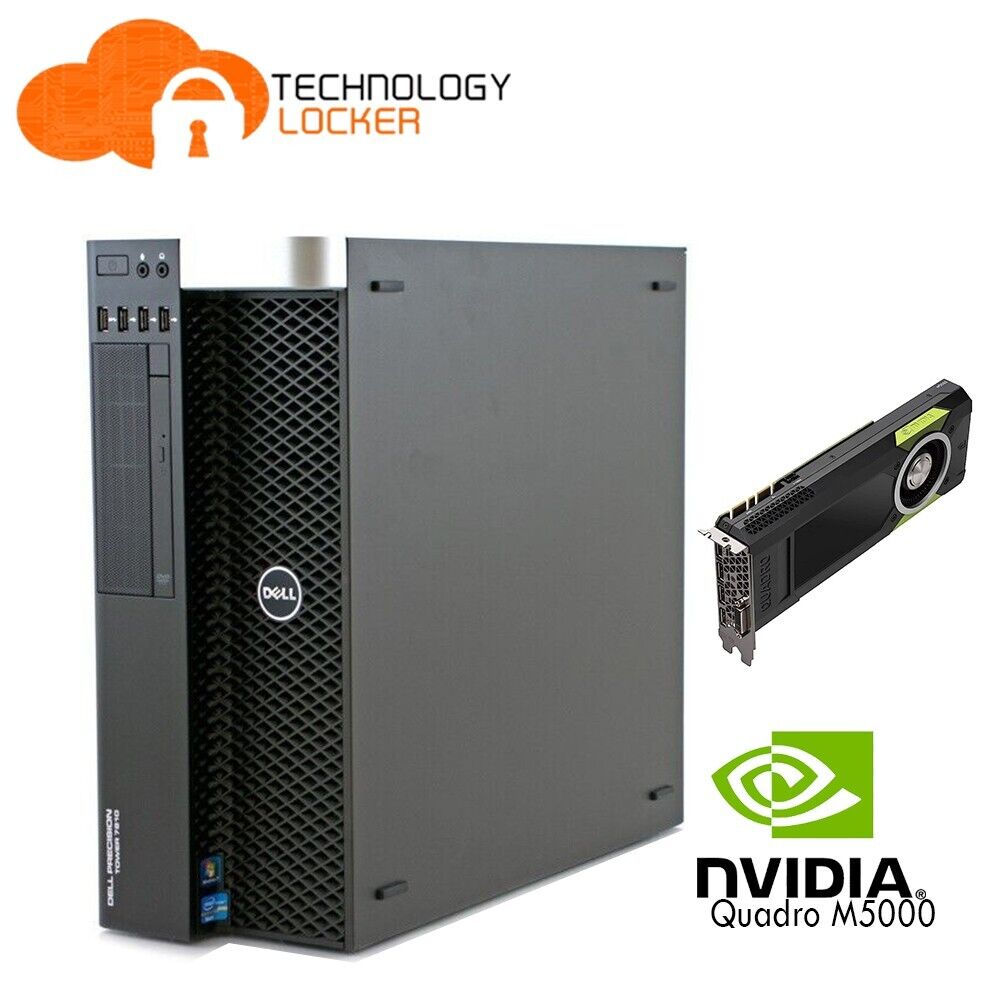Dell Precision 7810 Tower Workstation E5-2660v4 64GB RAM 256GB SSD 1TB Win M5000