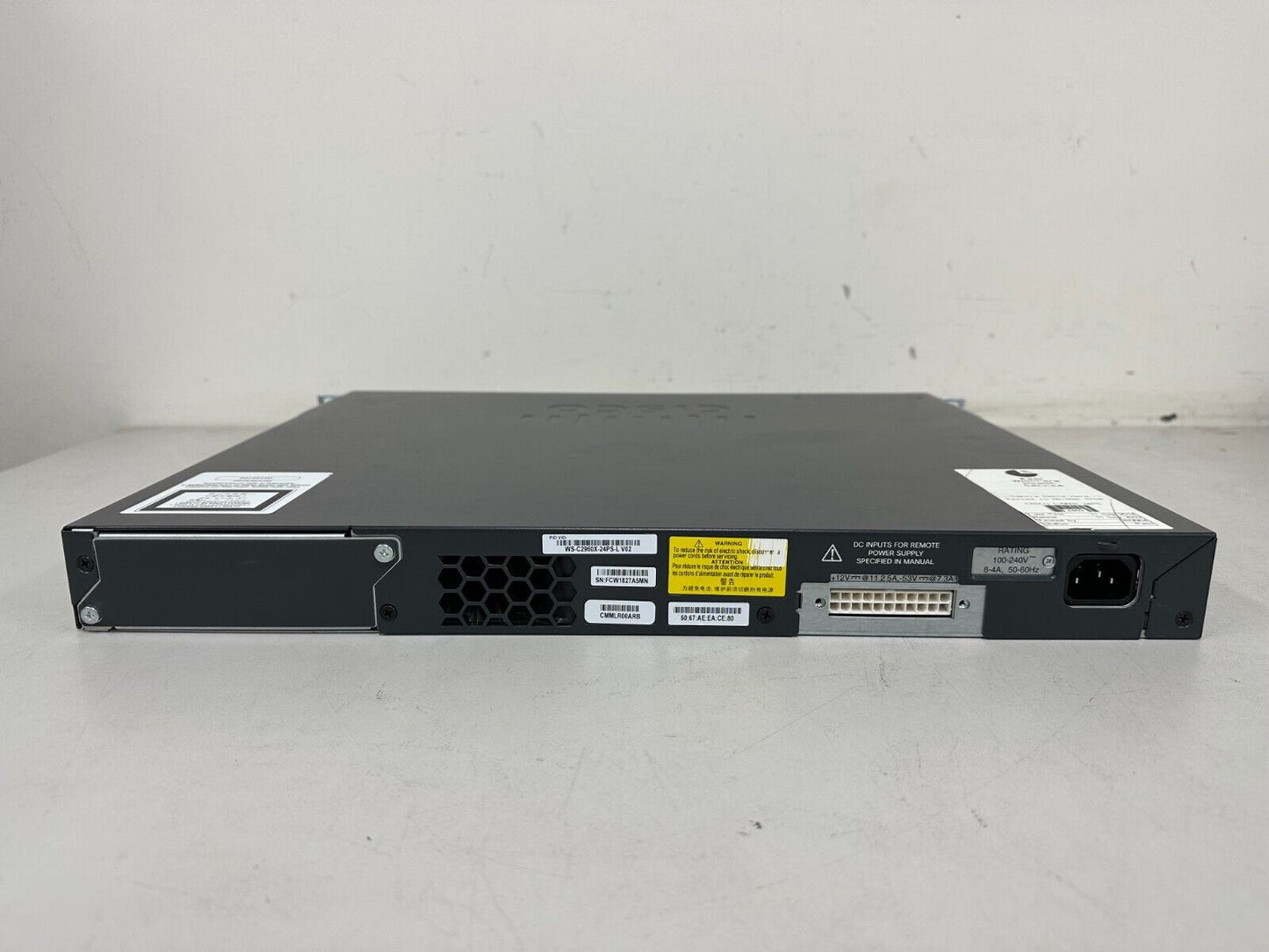 Cisco WS-C2960X-24PS-L Catalyst C2960X Gigabit PoE Switch with STACK Module
