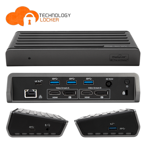 Targus USB-C Dual Video 4K Dockin Station 60W Power DOCK180AUZ