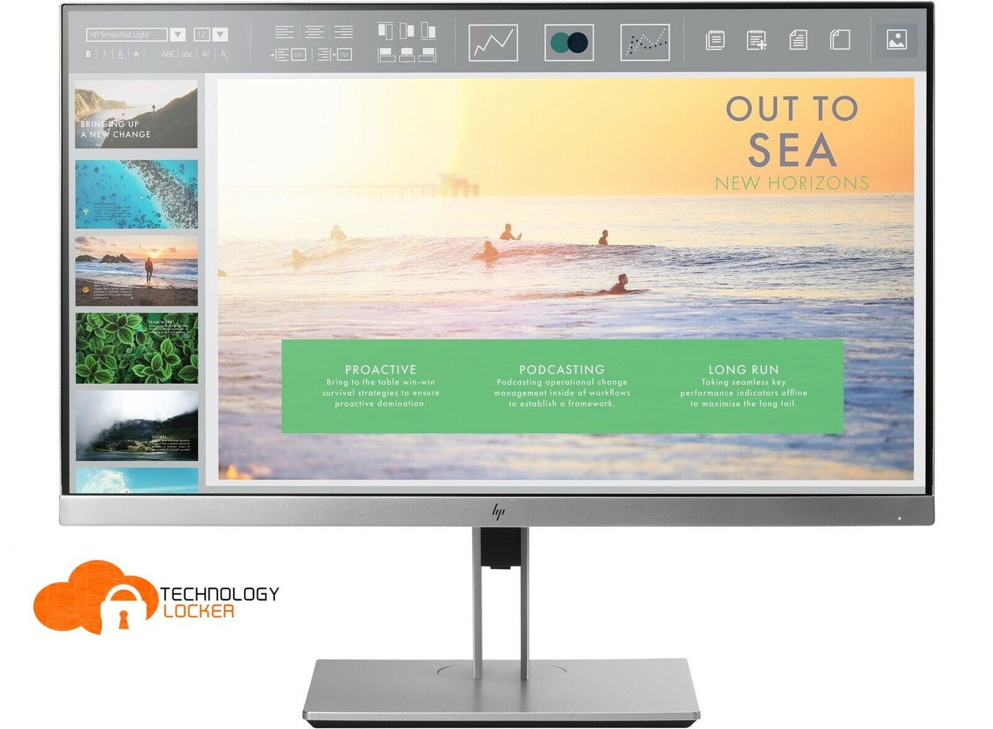 HP E233 EliteDisplay 23" Widescreen FHD IPS LED Backlit Monitor VGA DP HDMI USB