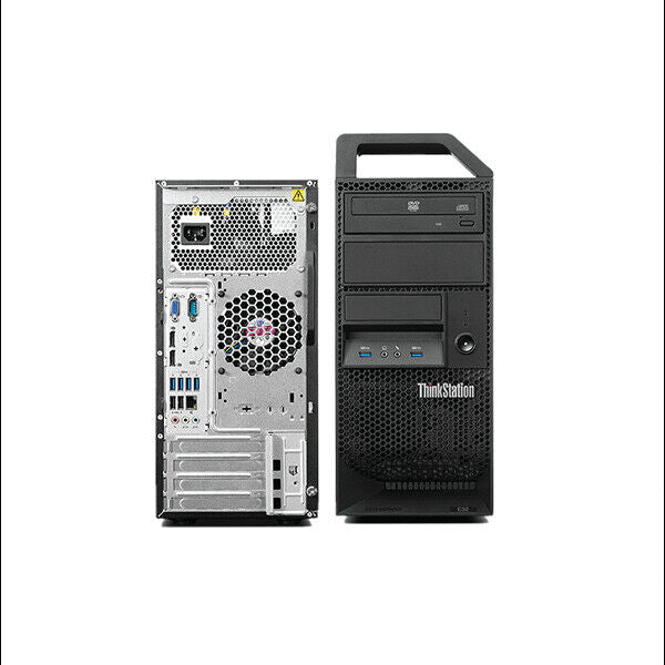 Lenovo ThinkStation E32 Tower Xeon E3-1225 v3 CPU 32GB RAM 1TB SSD Quadro 2000