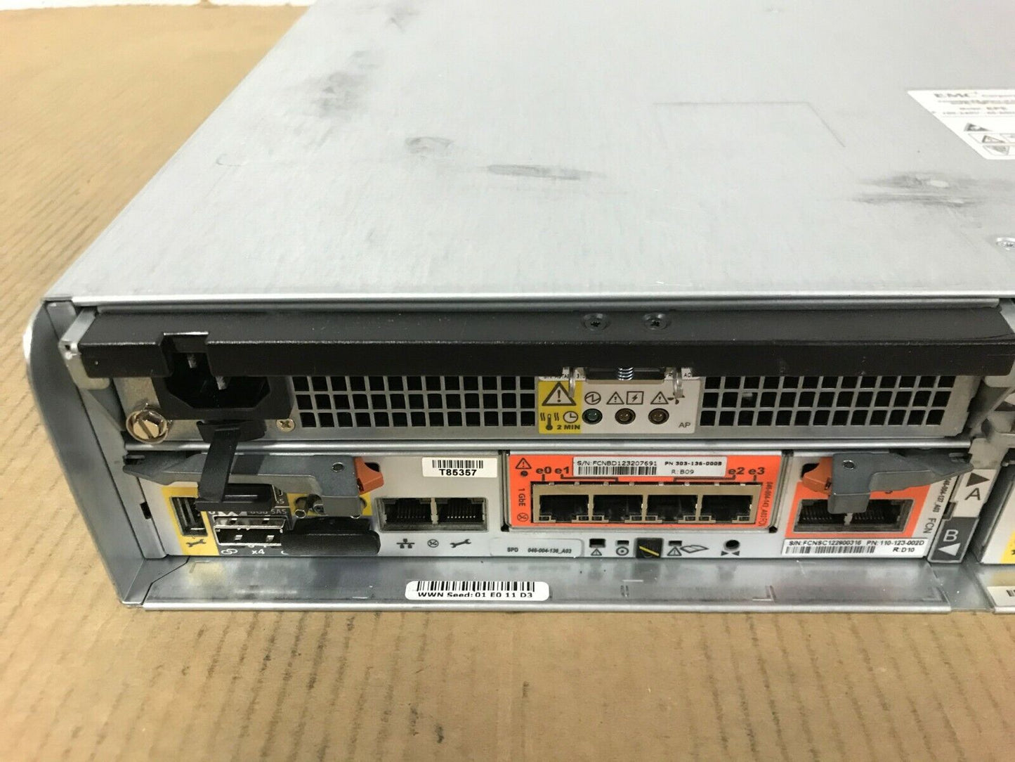 EMC VNXe3150 4 x 600GB 15K Flare 2x 600GB 005049039 6x 2TB SAS 7.2k 005049498
