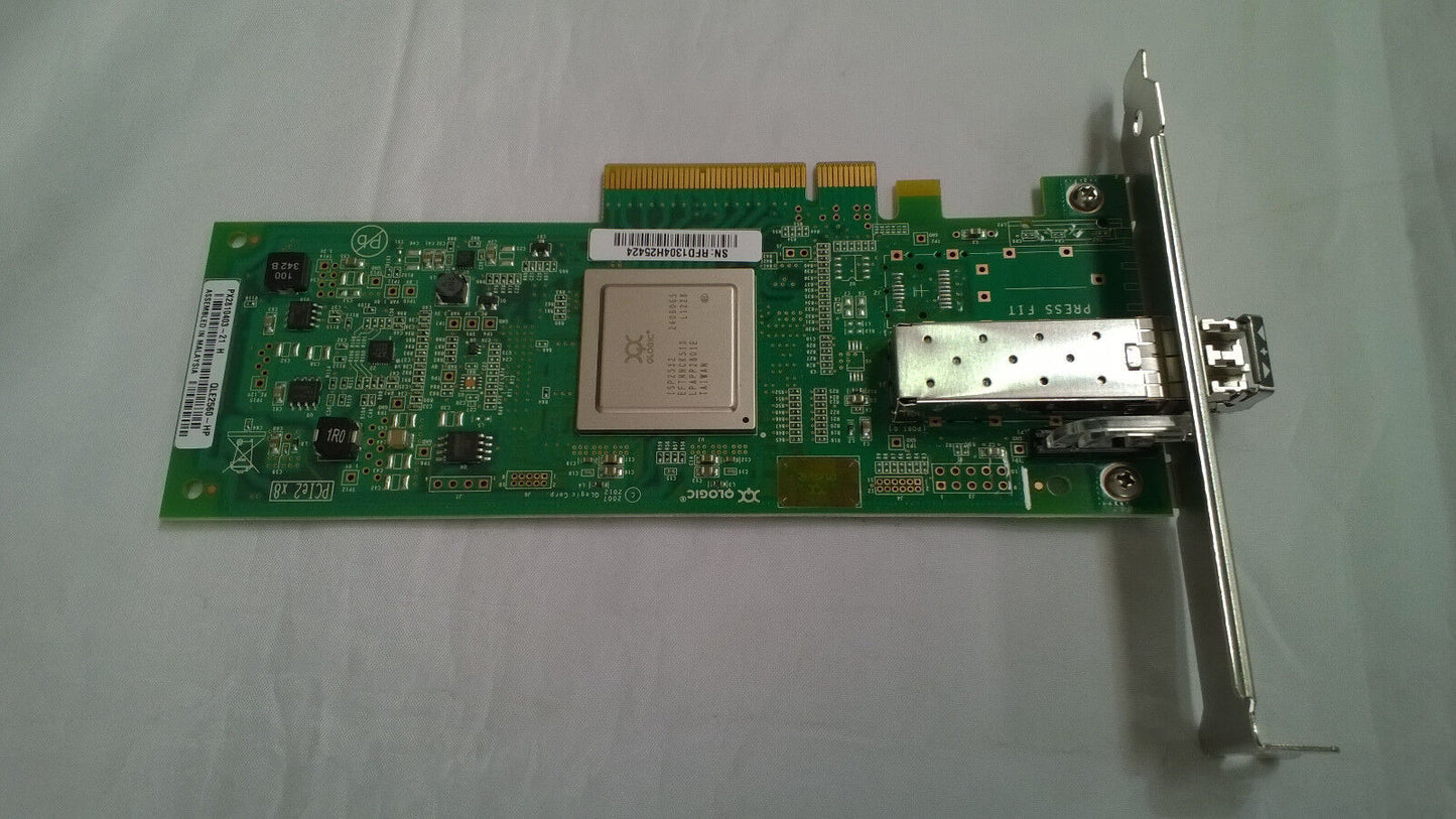 Qlogic QLE2560-HP PCLe FC 8Gb High Profile Single Port Fibre Adapter AK344-63002