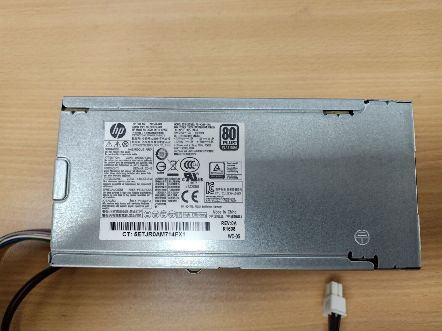 HP PS-4201-1HA 200W 796349-001 Power Supply For HP 600 800 G2 SFF 80 Plus