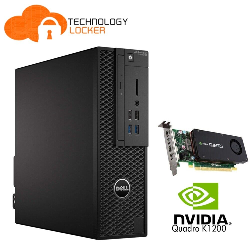 Dell Precision 3420 SFF Workstation E3-1270v5 16GB RAM 512GB SSD Quadro K1200