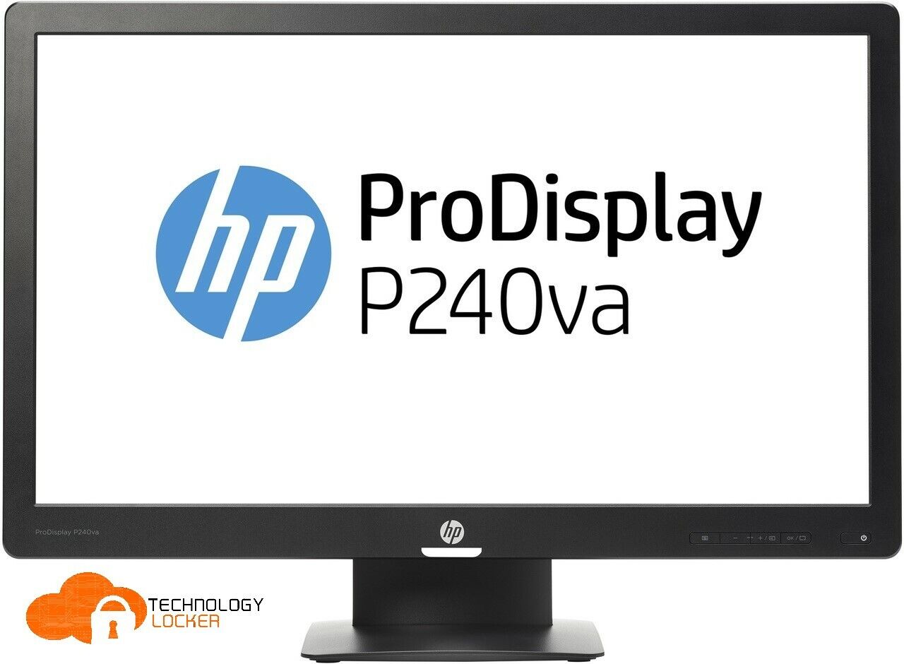 HP ProDisplay P240va 24" LED Backlight 60Hz Monitor FHD 1920x1080 HDMI DP VGA