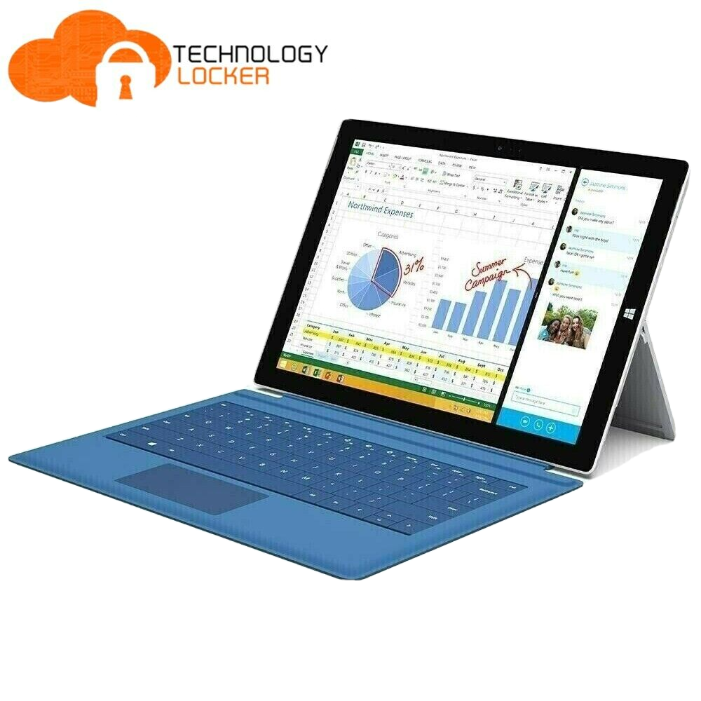 Microsoft Surface Pro 3 Touch Tablet i5-4300U @1.90 8GB RAM 256GB SSD Win 10 Pro