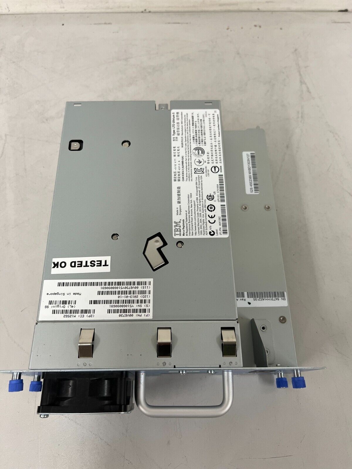 IBM 00V7514 LTO Ultrium 5 Dual FC Tape Drive UDS3 00VJ291