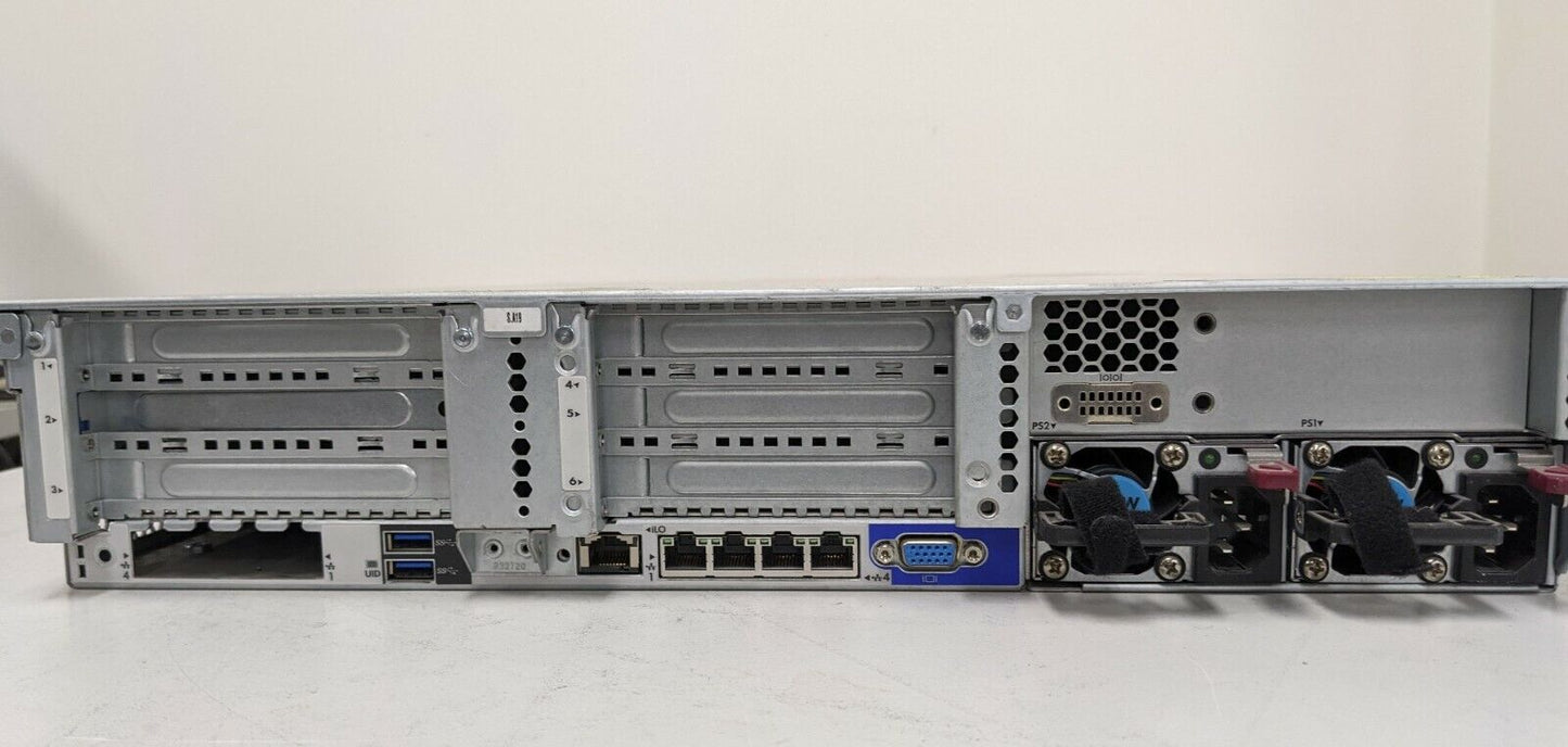 HP DL380 G9 Server 2x CPU E5-2620 v3 @2.40GHz 32GB RAM 4x 600GB SAS Array P440ar
