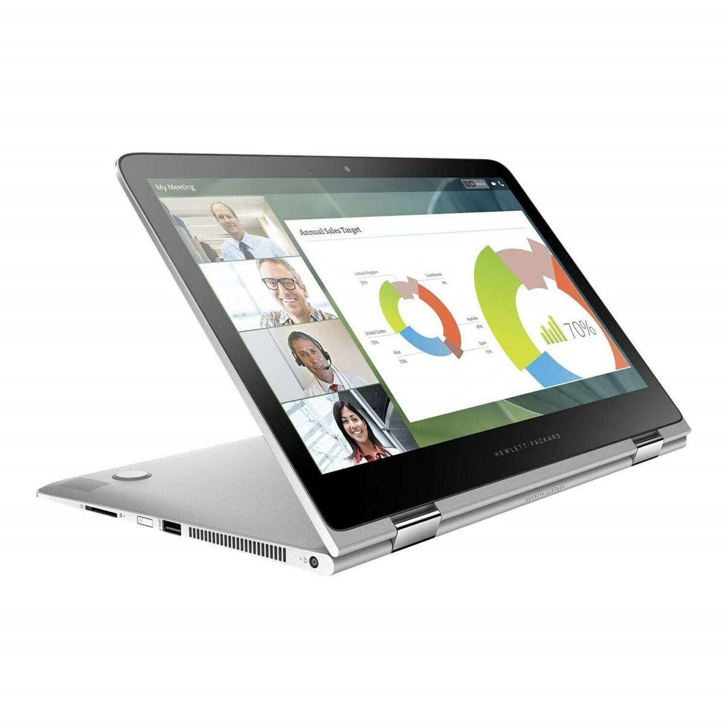 HP Spectre Pro x360 G2 Laptop i5-6200U @2.3 8GB RAM 256GB SSD Win 11 Pro Touch