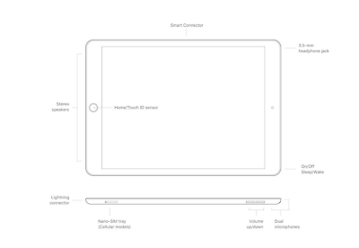 Apple A2198 iPad 7th Gen 10.2 in 32GB Wi-Fi + 4G Cellular Unlocked 10W Adapter
