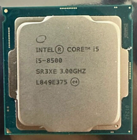 Intel Core(TM) i5-8500 @3.00GHz 6 Cores i5-8th Gen CPU Processor SR3XE