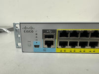 Cisco WS-C2960L-48PD-LL Catalyst Switch with Rack Mount Brackets