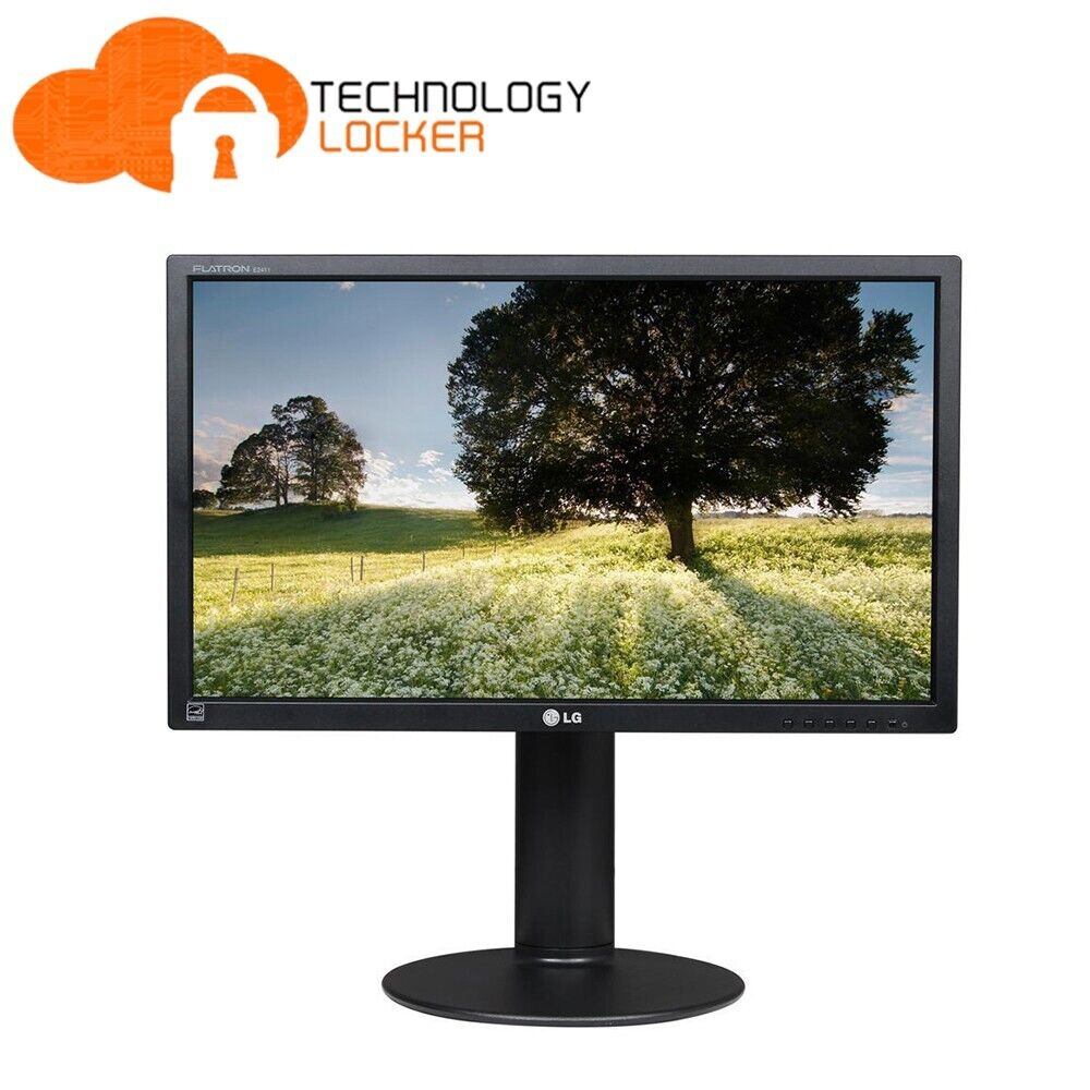 LG FLATRON E2411PU-BN 24" Full HD LED LCD Backlit Monitor VGA DVI USB No Stand